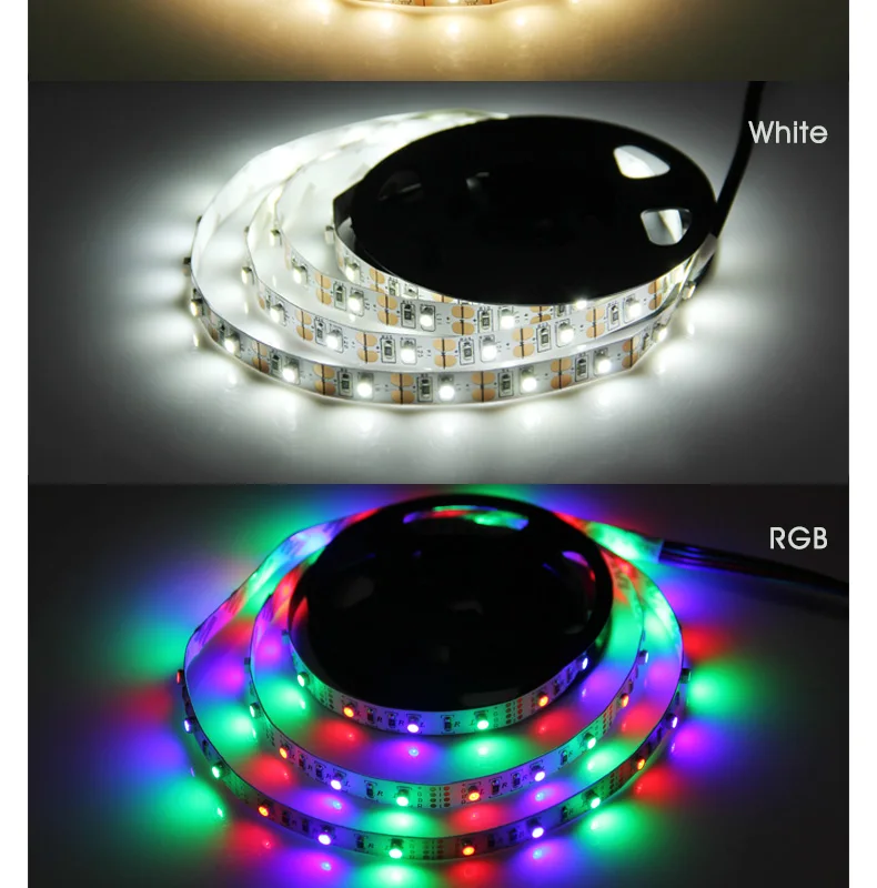 Goodland RGB USB светодиодный светильник SMD3528 светодиодный ленточный DC 5 В светодиодный ленточный светильник для ТВ фона 50 см 1 м 2 м 3 м 4 м 5 м гибкий ленточный светильник