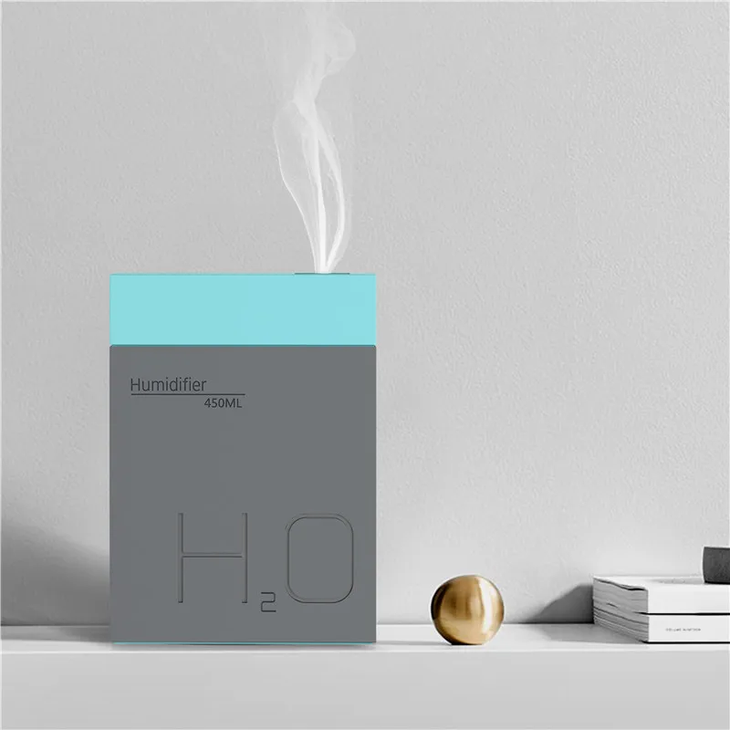 450ML Touch Switch Air Humidifier USB Ultrasonic Car Mist Maker Water Soluble Aroma Diffuser Portable for Home Office | Бытовая техника
