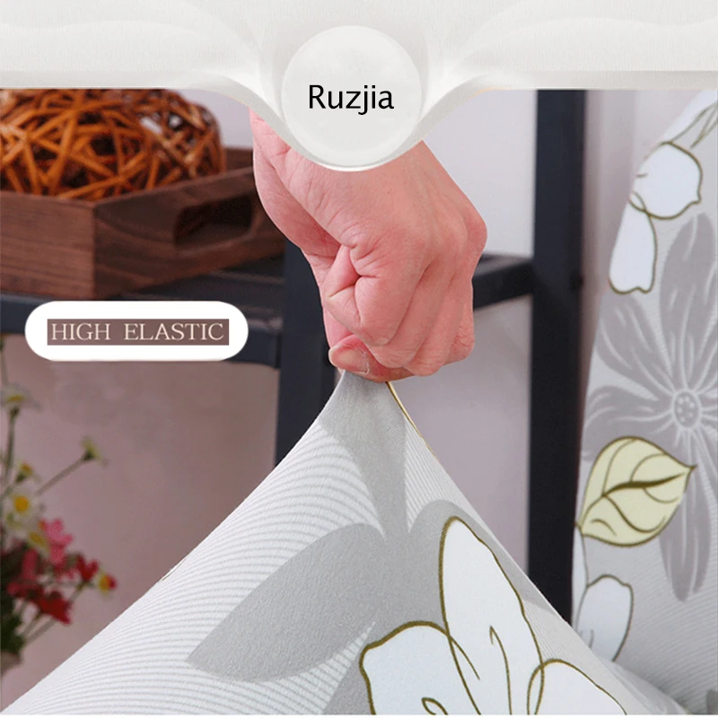 Ананас Фламинго спандекс Чехол для стула тянущийся плиссированная юбка