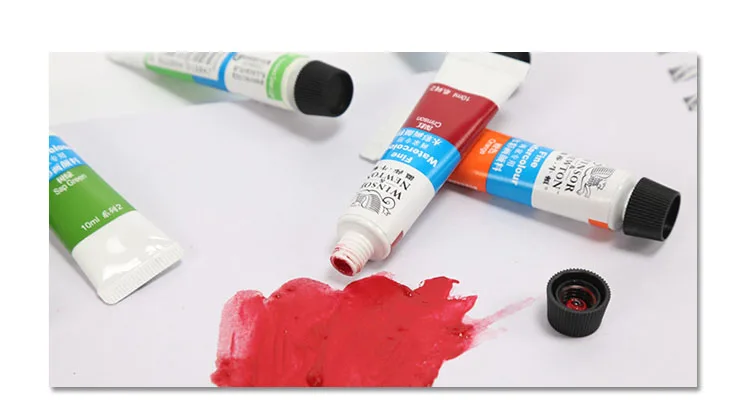 24 цвета Winsor Newton акварельные краски в наборе акварельные краски s для ткани Текстильные пигментные краски для рисования для художника Acuarelas