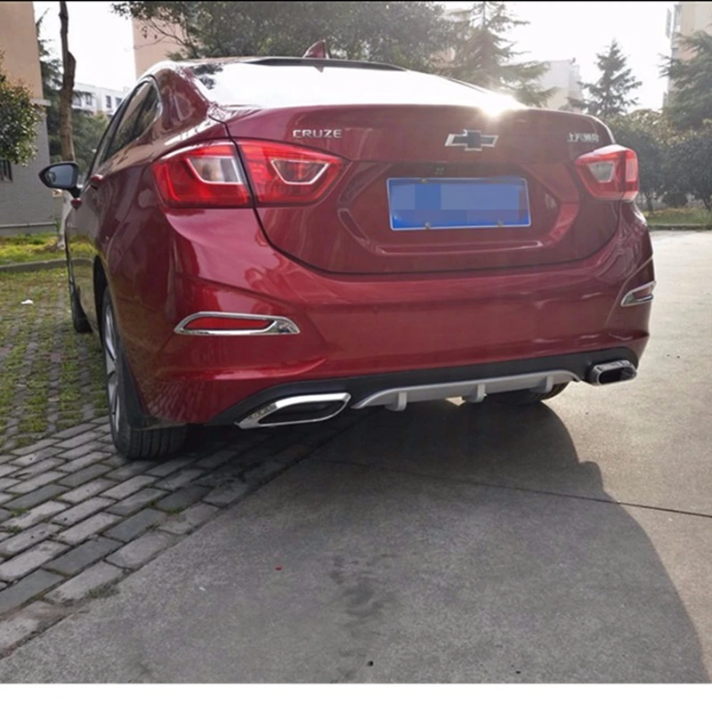 Подходит для Chevrolet Cruze 2017 ABS пластик задний диффузор бампер Защита