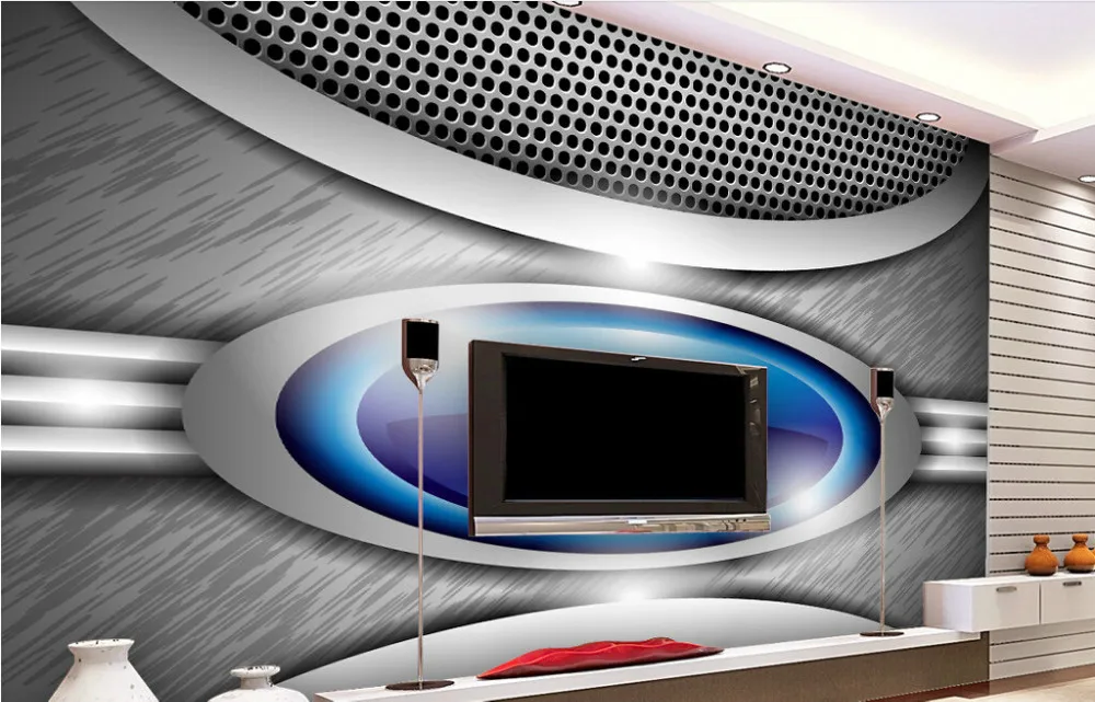 

Современные обои на заказ, обои с металлическим эффектом, 3D стереоскопические обои для гостиной, спальни, фоновые водонепроницаемые обои дл...