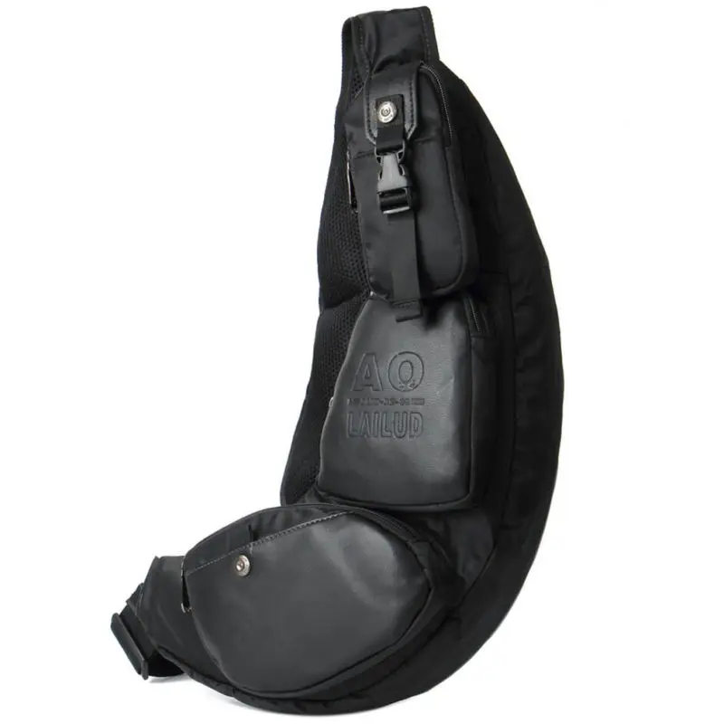 Мужская водонепроницаемая нейлоновая нагрудная Сумка-слинг повседневный