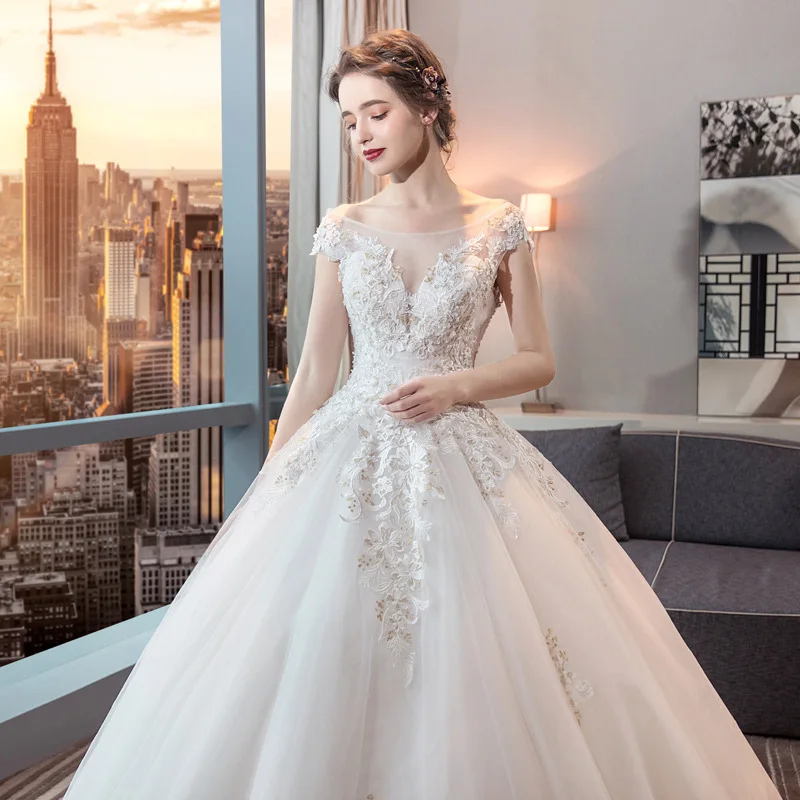 Vestido De Noiva 2020 Новинка Mrs Win свадебное элегантное бальное платье принцессы