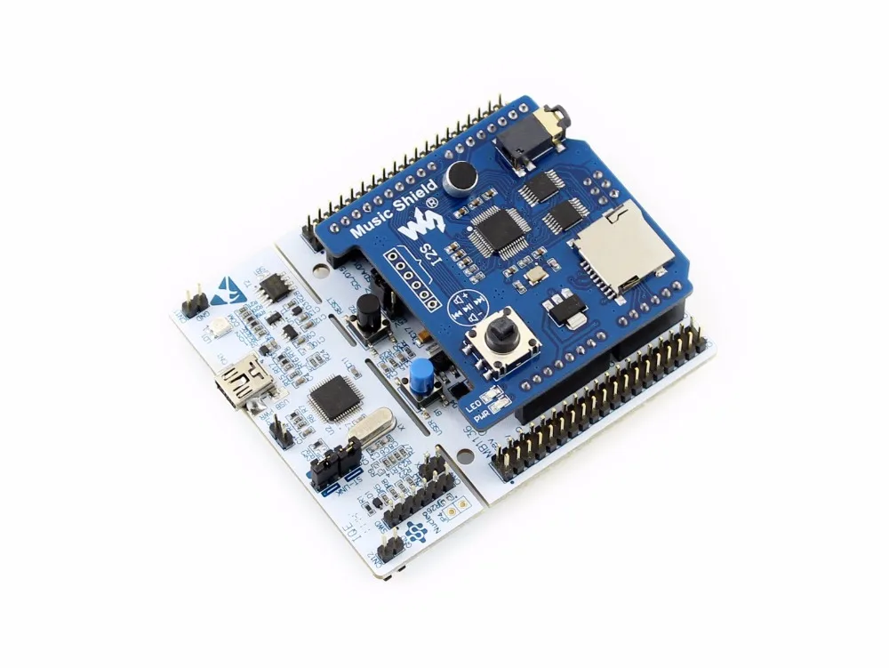 

Music Shield, VS1053B Audio Play/Record a TF card slot supports common used audio formats
