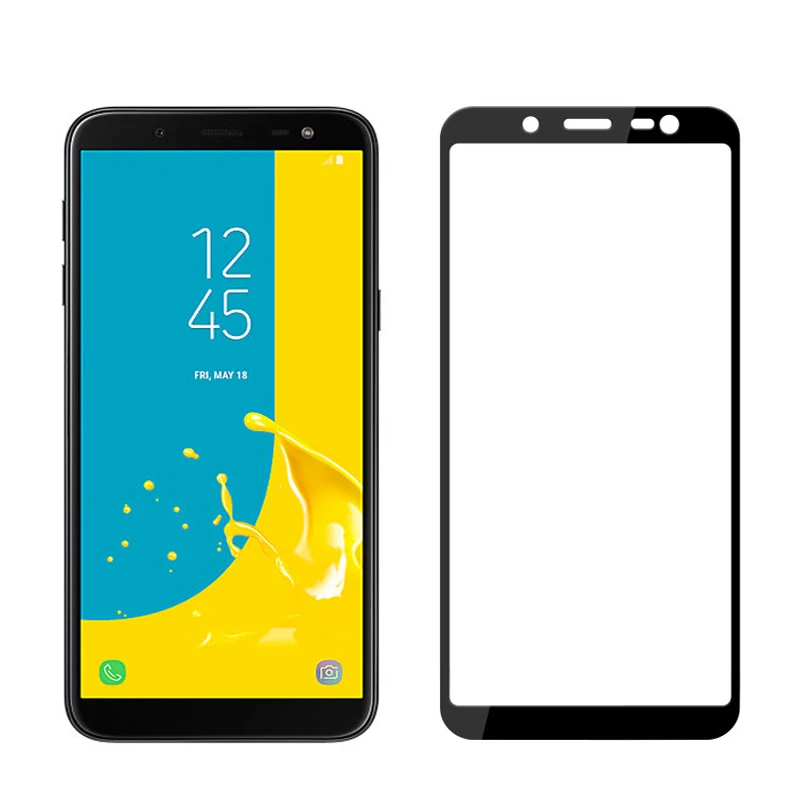 Настоящее 5D Защитное стекло для Samsung Galaxy J6 Plus 2018 чехол 360 A50 A7 A30 A 50 A750 закаленное |