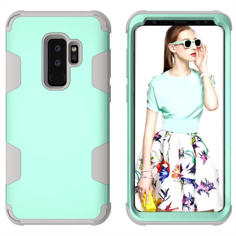 Цветной блок чехол для телефона противоударный силиконовый гибридный Жесткий ПК