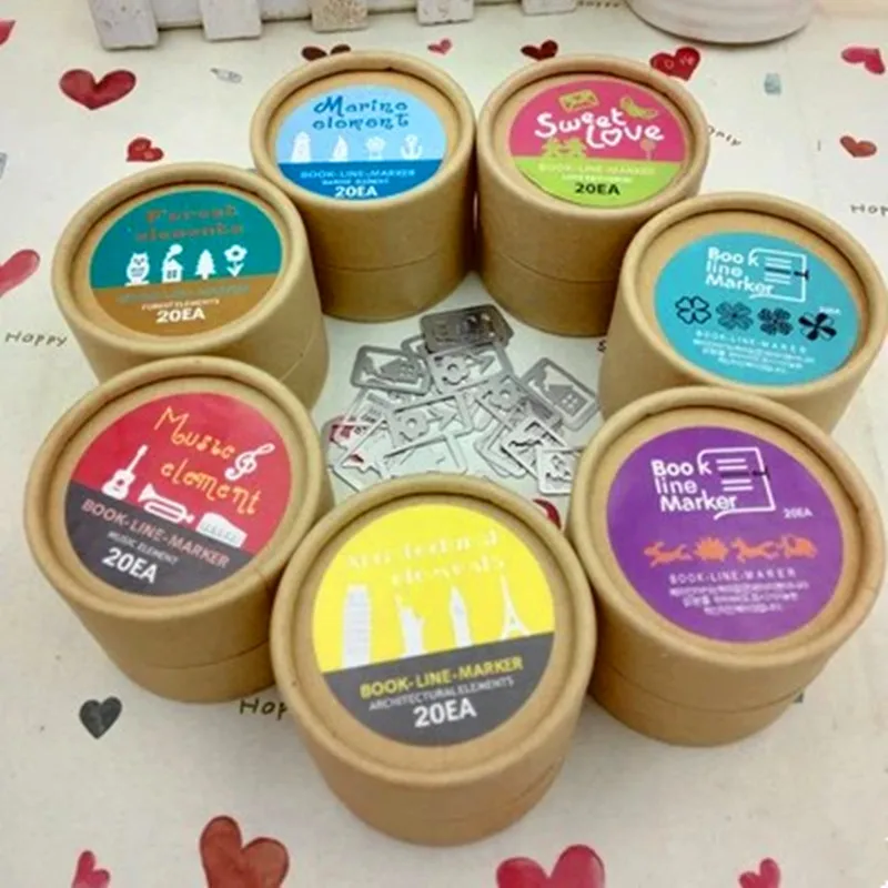 20 шт./компл. мини милые металлические закладки клипсы набор милых серебряных