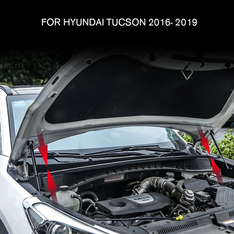 Pcmos буксировочная тяга подходит для hyundai Tucson- передняя крышка капота подъемные опорные амортизаторы внешние части новые