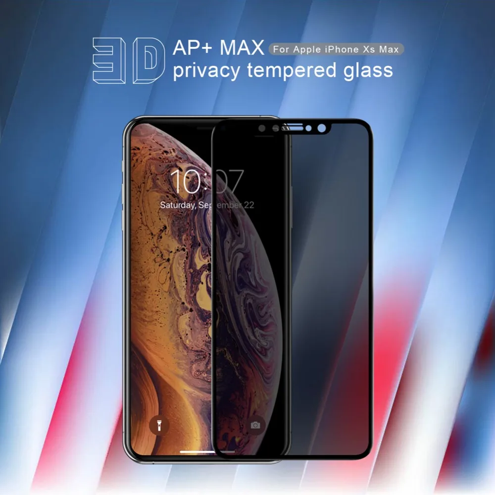 Антибликовое закаленное стекло Nillkin для iPhone Xs Max 6 5 дюйма|Защитные стёкла и плёнки