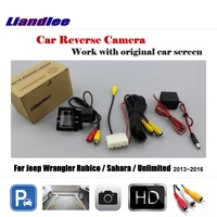 car reverse rearview camera for jeep wrangler rubicosahara unlimited 20132016 original screen backup parking camera