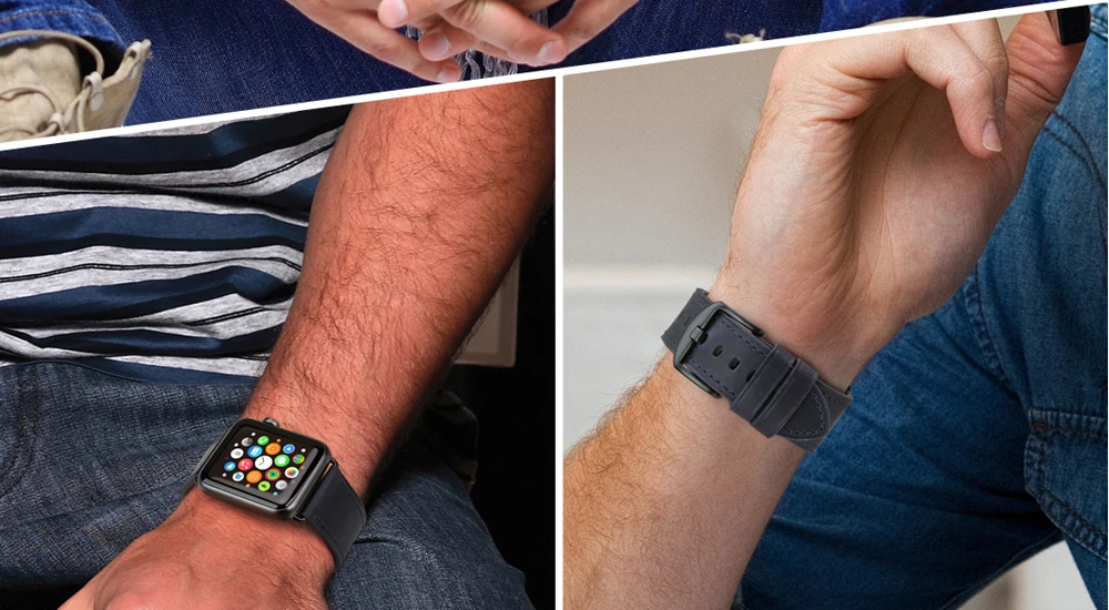 Браслеты MAIKES для часов iwatch 42 мм 38 мм ремешок для часов для Apple Watch 4 ремешок 44 мм 40 мм натуральная коровья кожа аксессуары для часов