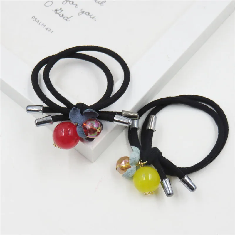 1 шт. эластичные повязки для волос с шариками и цветами девочек богемная повязка