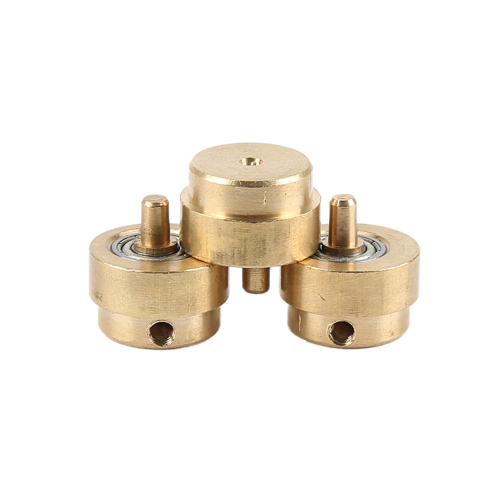 10 шт. практичная вращающаяся татуировочная фотокамера с колесом бронзовые