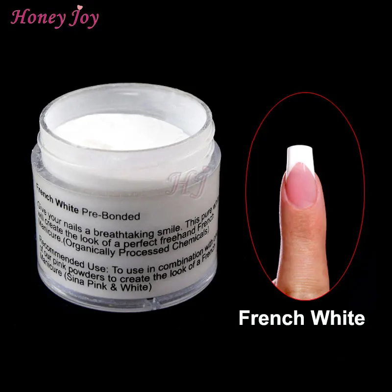 French White Очень тонкий, 28 г/кор., французский, белый, прозрачный, розовый, телесный, погружной порошок, без лампы, для лечения Ногтей, Dip порошок, натуральный, сухой гель для ногтей, салонный эффект - Цвет: French White