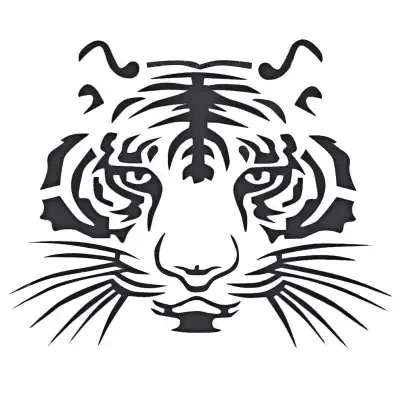 

Reflective Tiger Head Automobile Car Decals Art Stickers Bumper Car Window Hot Selling T017