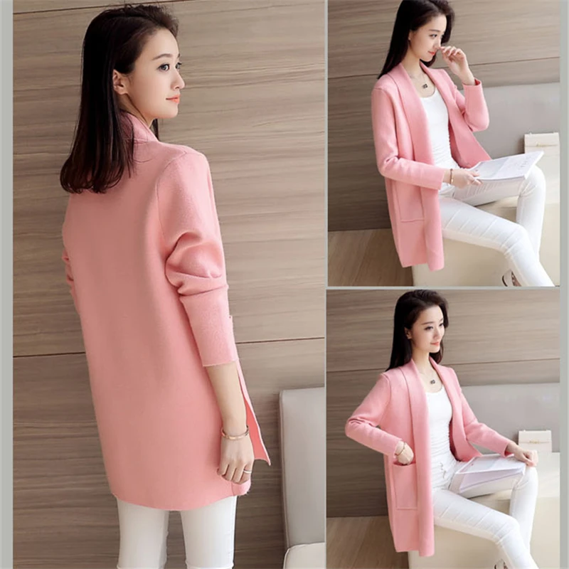 Vintage Loose Women Cardigan New Spring Autumn Big Size Women's Knit Sweater Casual Female knit Coats T67 |