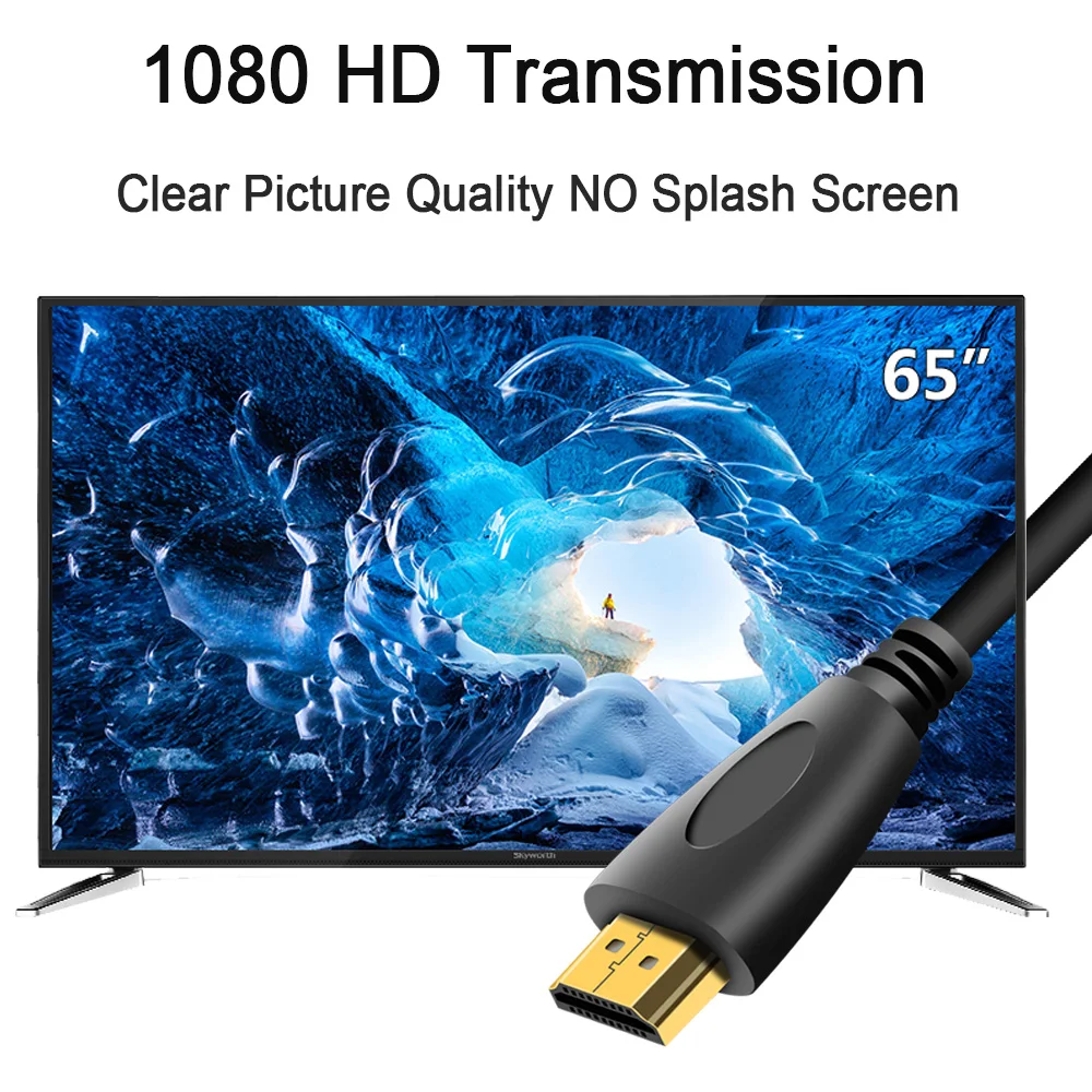 HDMI кабель видео кабели 5 м 10 12 15 0 1 2 3 позолоченный 4 1080P 3D для HDTV сплиттер коммутатор