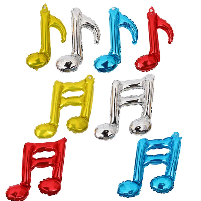3 шт./лот большие 18 дюймовые Красочные Музыкальные ноты воздушные шары товары для