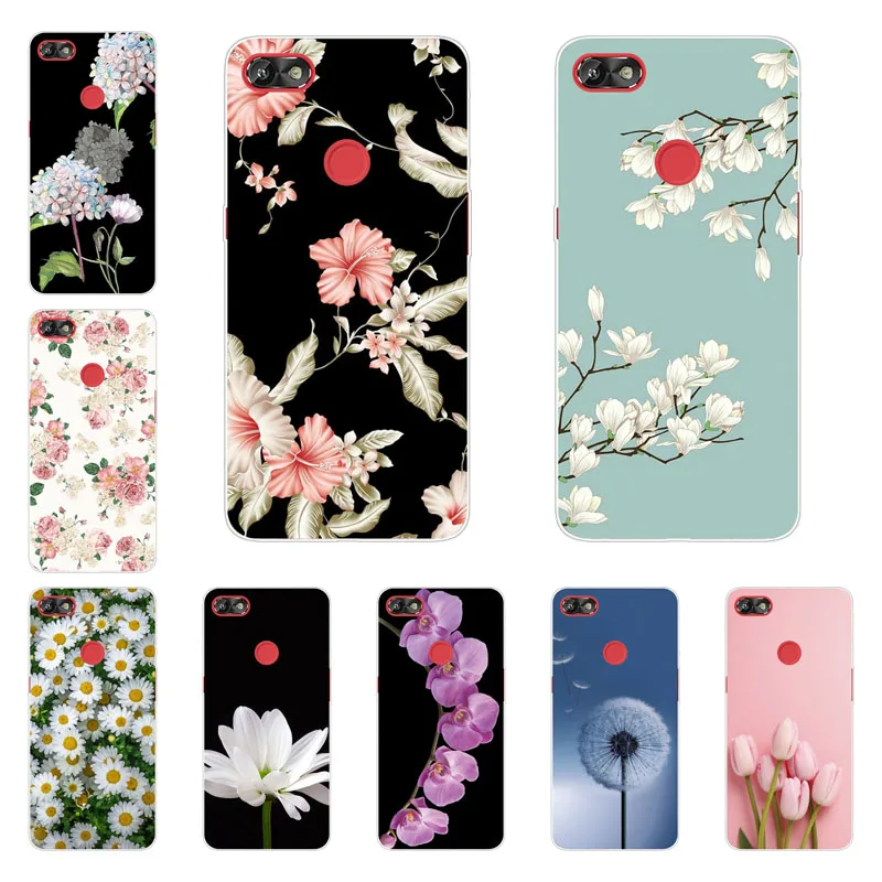 Infinix HOT 6 X606 Case Silicon bloom Flowers Painting Soft Back Cover for HOT6 X606B X606C X606D Phone protect Bags shell |
