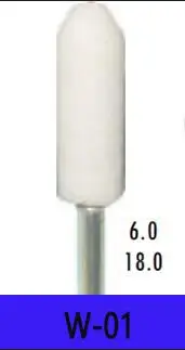 W-01 100 шт./лот, белые каменные абразивные боры для полировки зубных протезов, зубные абразивные материалы, дешевые полировальные материалы - Цвет: W-01