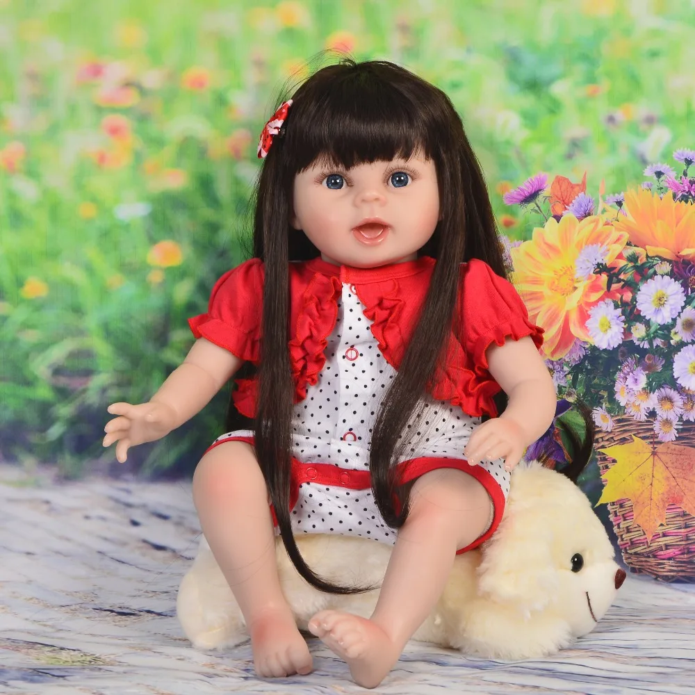 Кукла реборн бренд DollMai игрушки девочка малыш силиконовая кукла Реалистичная с