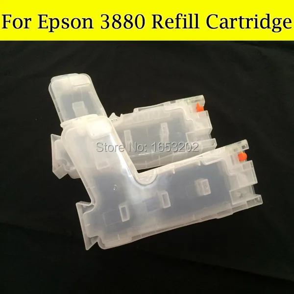 280 мл набор чернил для заправки картриджа epson 3880 T5801-T5809 картидж с чипом датчика |
