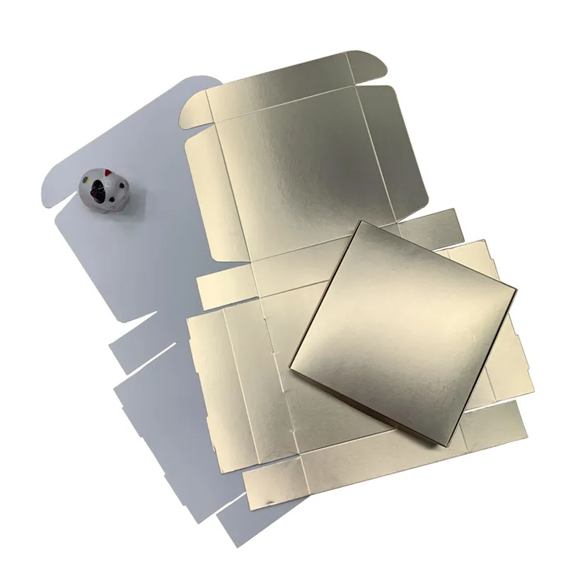 Металлическая Золотая Подарочная коробка для вечерние ринки свадьбы размер 20x20x5