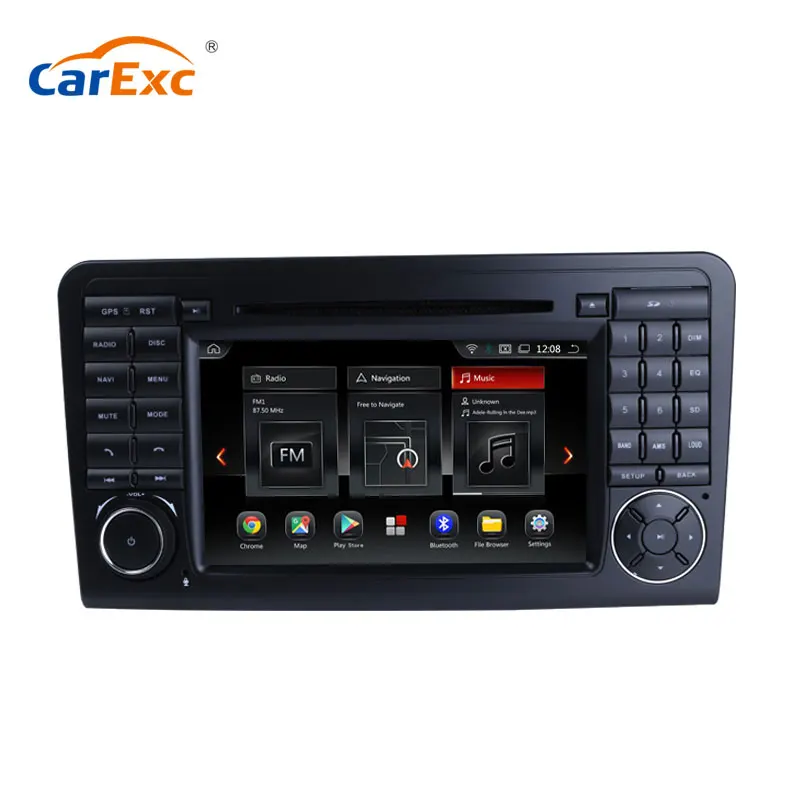CarExc Android 9 0 OS Восьмиядерный автомобильный DVD GPS Навигатор Радио для Benz ML300 ML350 ML450 ML500
