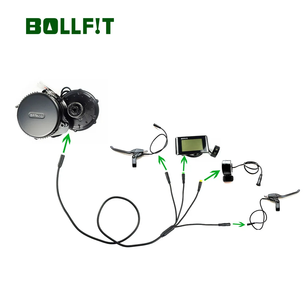 Водонепроницаемый кабель Bollfit Bafang 1T4 EB Bus для 8fun дисплей среднего двигателя