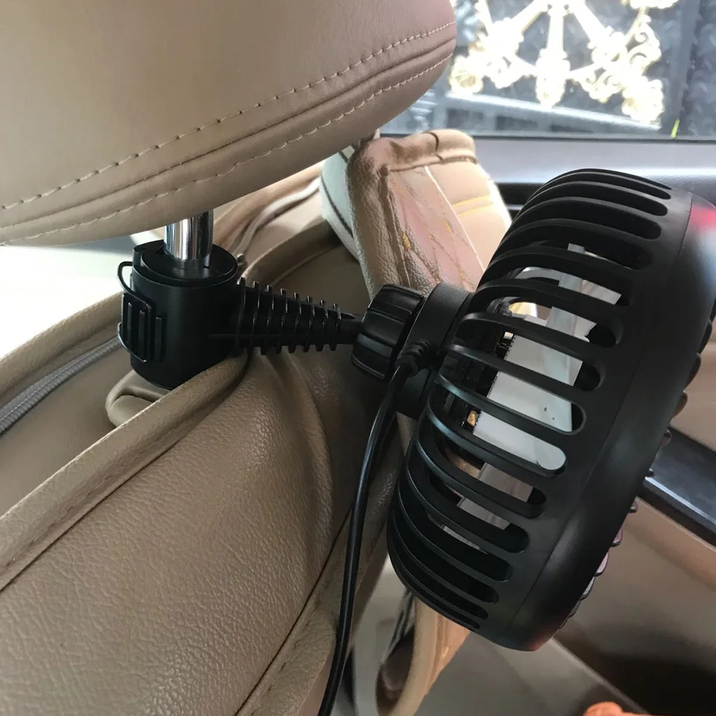 Универсальный автомобильный подголовник сиденья 5 В 3 скорости USB-вентилятор