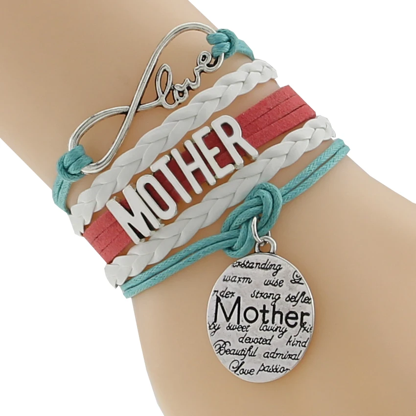 Подарок на день матери кулон для браслет многослойный Плетеный шнур теплый