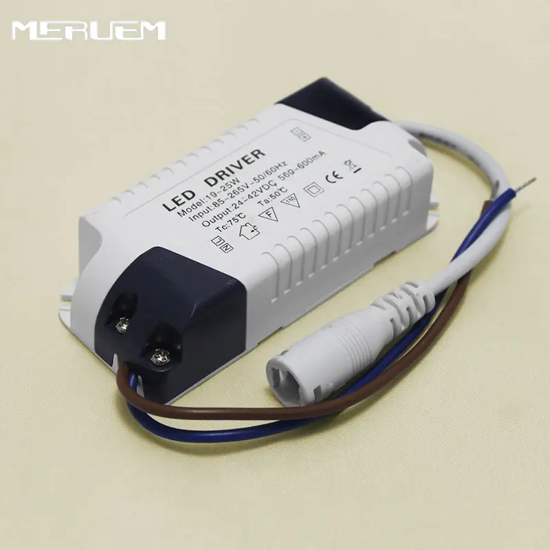 

Free shipping 19-25W Led Lights Driver 20W/22W/23W/24W/25W Power Supply Lighting Transformer AC85-265V Output:560-600mA,DC24-42V
