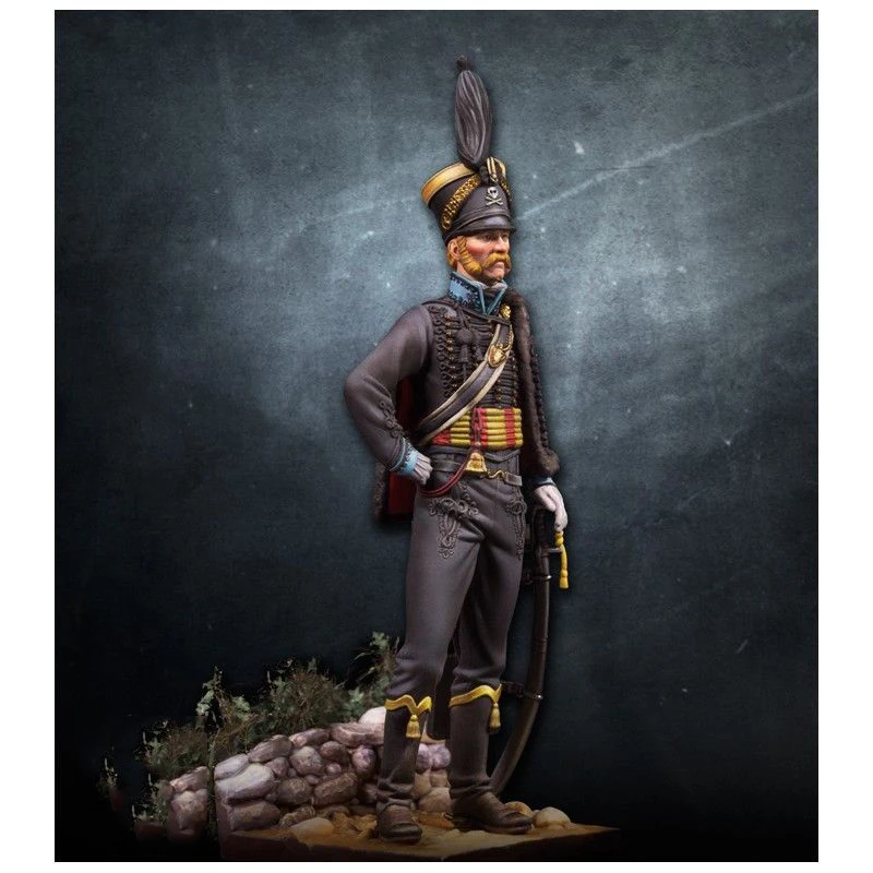 Неокрашенный комплект 1/24 75 мм миниатюрный для гаража Hussar влагалища из