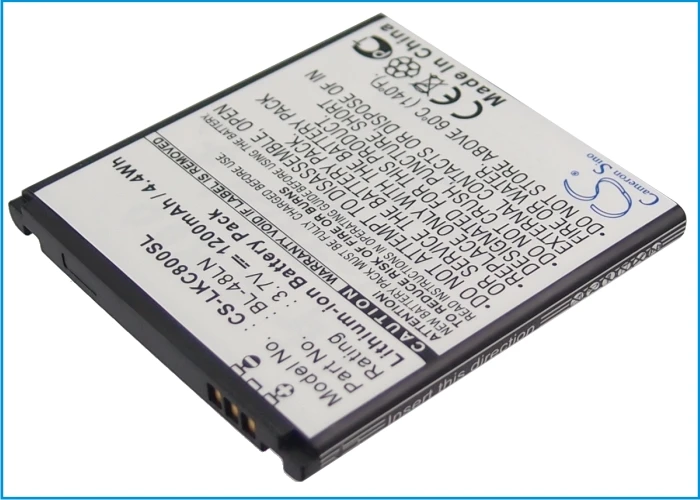 BL 48LN аккумулятора Cameron Sino 1200mAh для LG C800 C800DG C800G C800VL LS696 LS970 P720 P725 SU870 VM696 T Mobile myTouch Q|cameron
