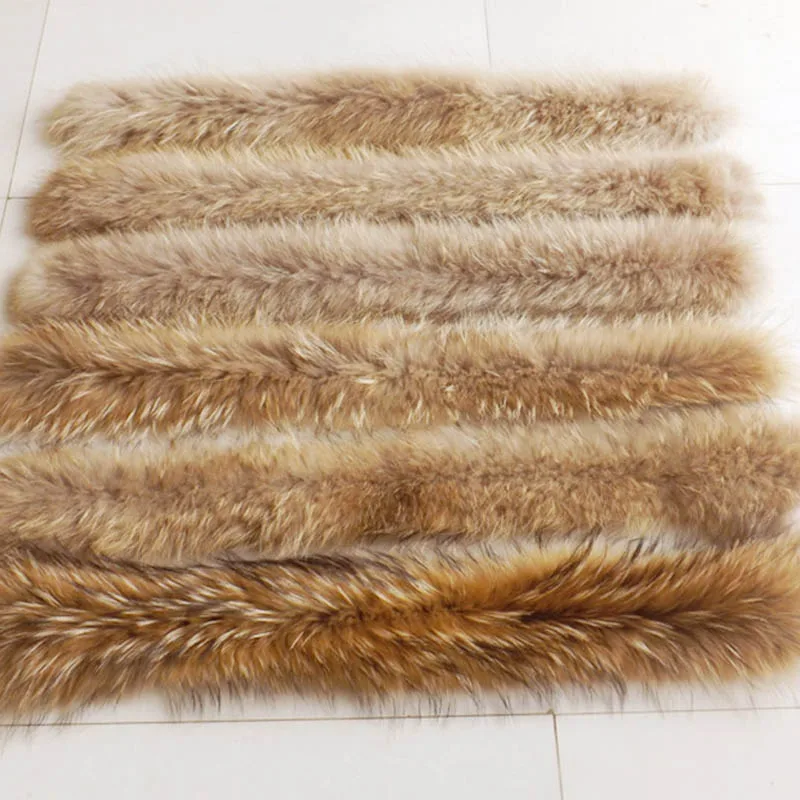 Зимние женские шарфы из натурального меха енота дизайнерский шарф Роскошная