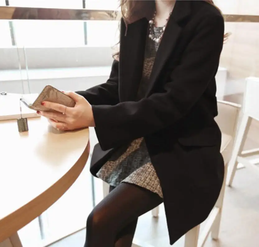 2018 модная осенне-зимняя шерстяная куртка Корейская версия аутентичной длинной