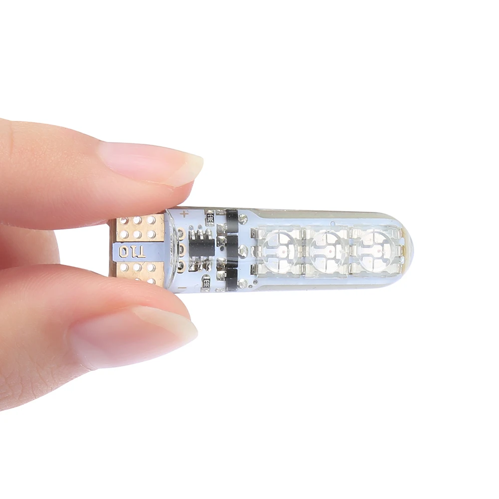 2 шт. автомобиль RGB светодиодный 12V T10 5050 6SMD пульт дистанционного управления для