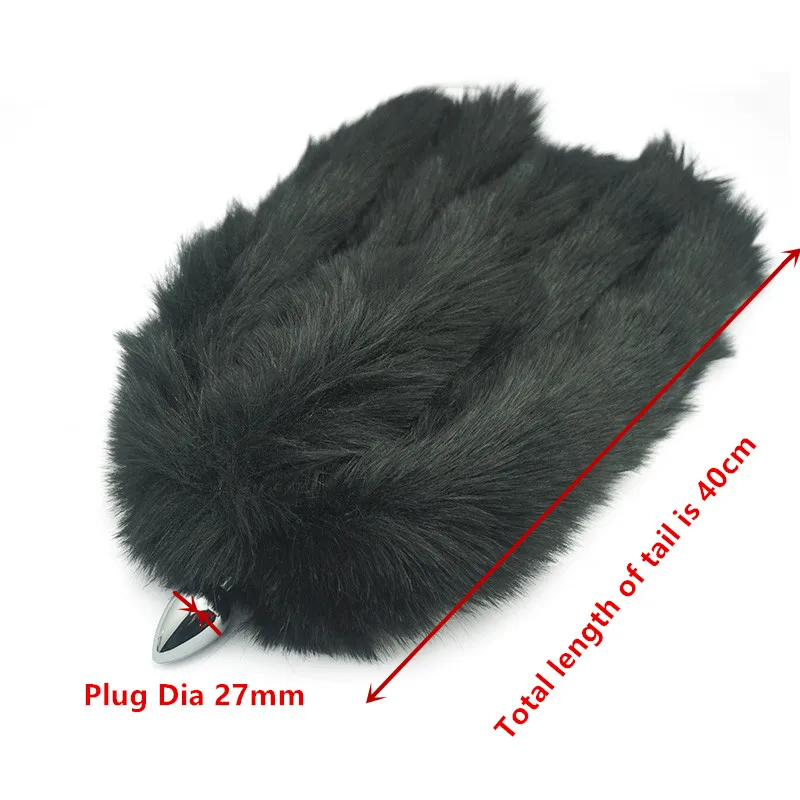 Металлические анальные шарики анальная пробка с 5 шт. лисьим хвостом силиконовые