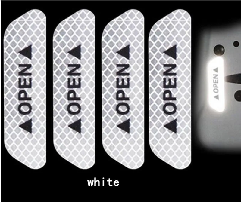 4 шт. наклейки на двери автомобиля с открытым знаком безопасности