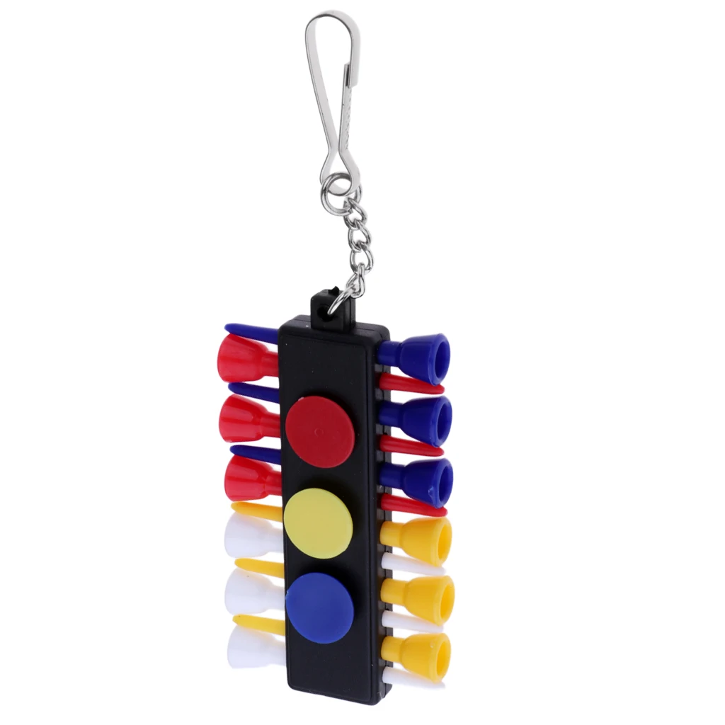 Портативный держатель для тройника гольфа 12 тройников и 3 шариковых маркера