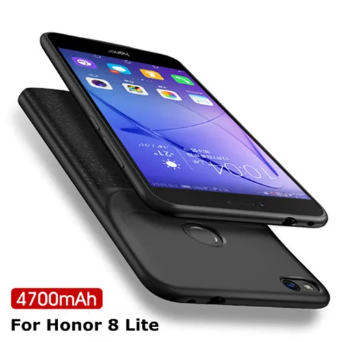 4700 for Honor 8Lite Мягкий чехол-накладка для huawei Honor 10, 9, 8 Lite, 7X, 8X, чехол Carregador, внешний аккумулятор, Carregamento, для huawei P20 Lite, Nova 3e - Цвет: 4700 for Honor 8Lite