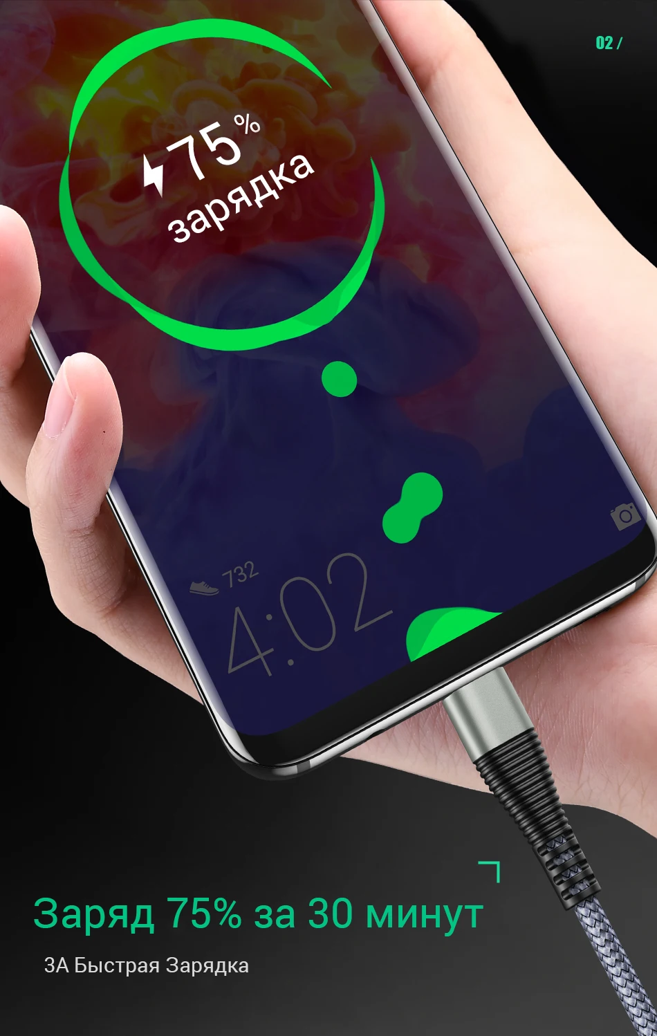 FIVI usb type C кабель для USB C для samsung S10 S9 S8 huawei xiaomi USB-C 3A Быстрая зарядка USB C кабель зарядный кабель для huawei