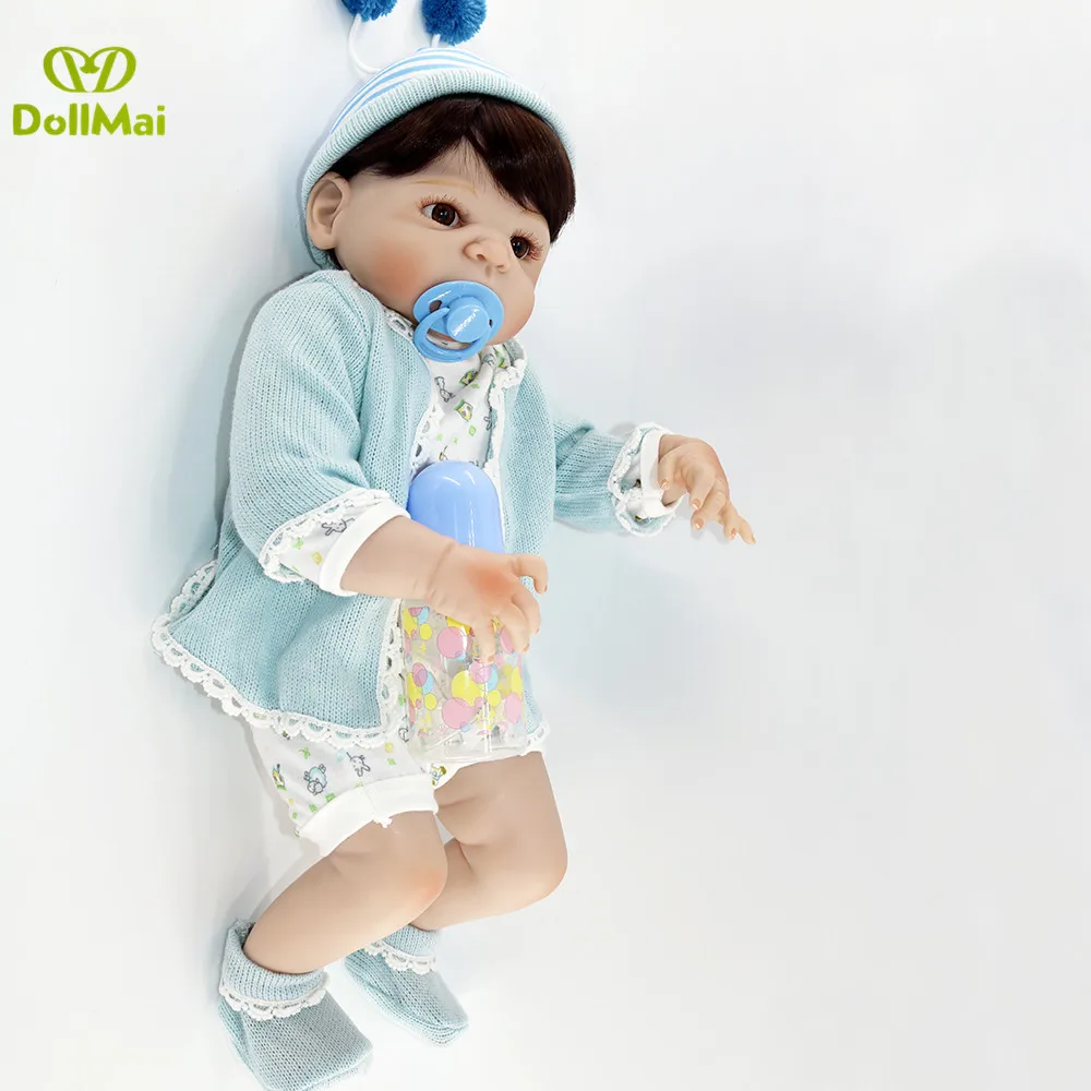 Силиконовые куклы reborn 22 &quotподдельная Детская кукла для девочек и мальчиков