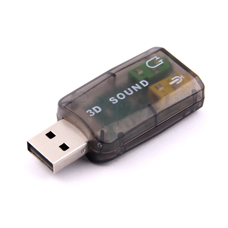 10 шт./лот V5.1 3D USB для Аудио внешняя звуковая карта адаптер 5 1 канальный звук