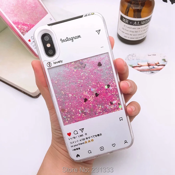 Жесткий чехол C ku из ТПУ с жидким зыбучим песком для Iphone XS X 8 7 PLUS 6 S высокий каблук