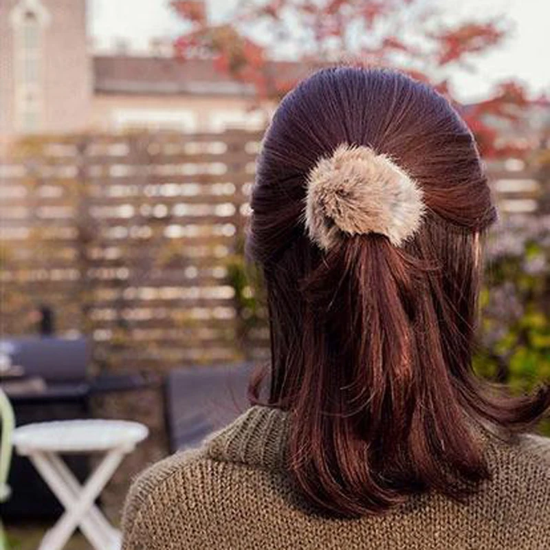 Резинка для волос из искусственного меха|fashion hair accessories|hair accessorieshair band |