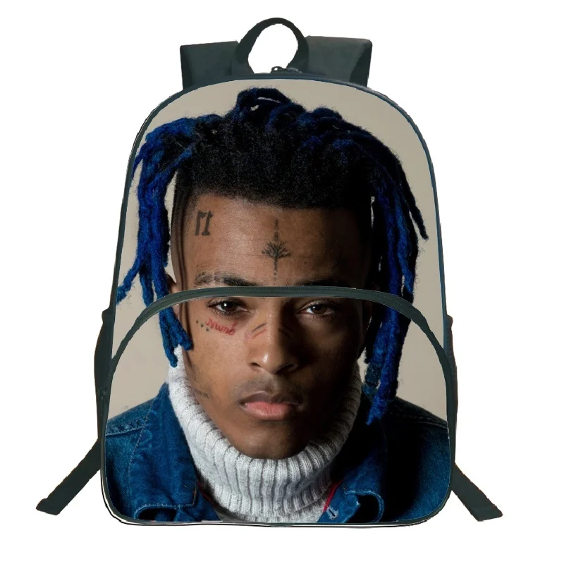 16 дюймов Xxxtentacion Печать Рюкзак, студенческий рюкзак, рюкзак для мальчиков и девочек, школьная сумка, рюкзак для ноутбука, Xxxtentacion вентиляторы рюкзак Bolsas Escolares