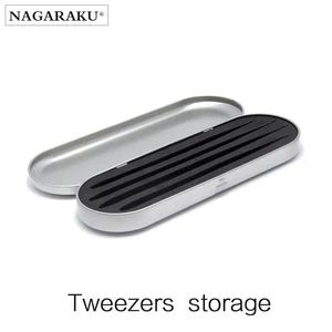 Пинцет для наращивания ресниц NAGARAKU, профессиональный ящик для хранения инструментов для наращивания ресниц, портативные безопасные пинцеты