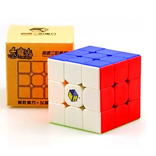 Cuber скоростной куб ось ветряная мельница Фишер маленькая Магия 3x3 Eitan Lvy куб зеркальный синий с черным углеродным волокном скоростной куб головоломка - Цвет: Little Magic 3x3